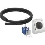 Sistema de descarga de Geberit para inodoros con accionamiento de descarga neumático, descarga simple,
